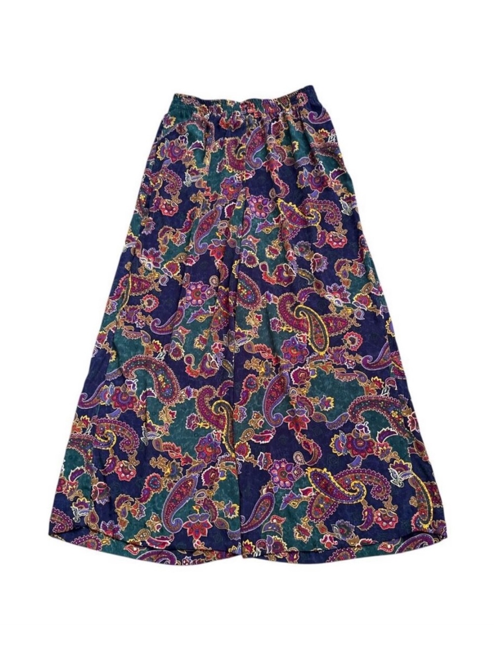Vintage S.G. Sport Wide Leg Pants Womens Size Large 14/16 Pull On Elastic Waist